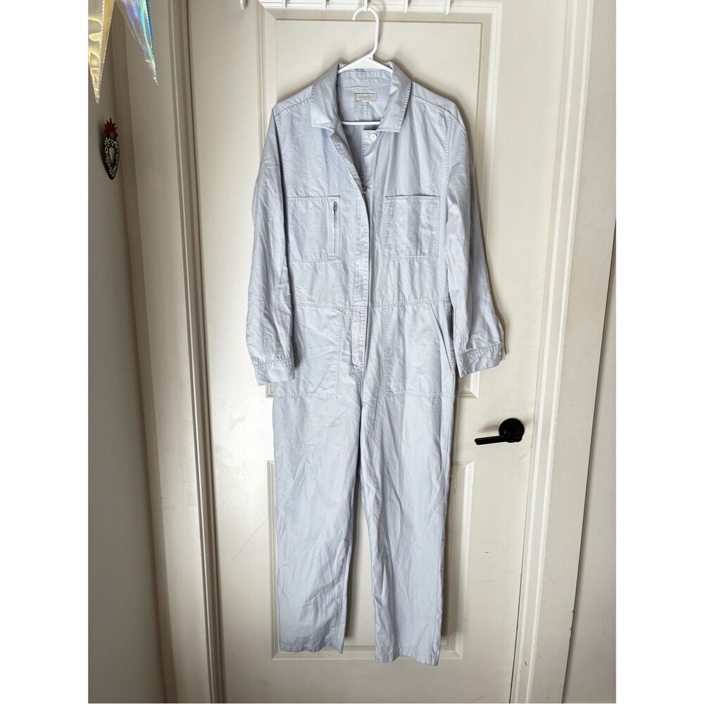 Outerknown Station Utility Jumpsuit Heather Blue Sz M - Picture 3 of 6